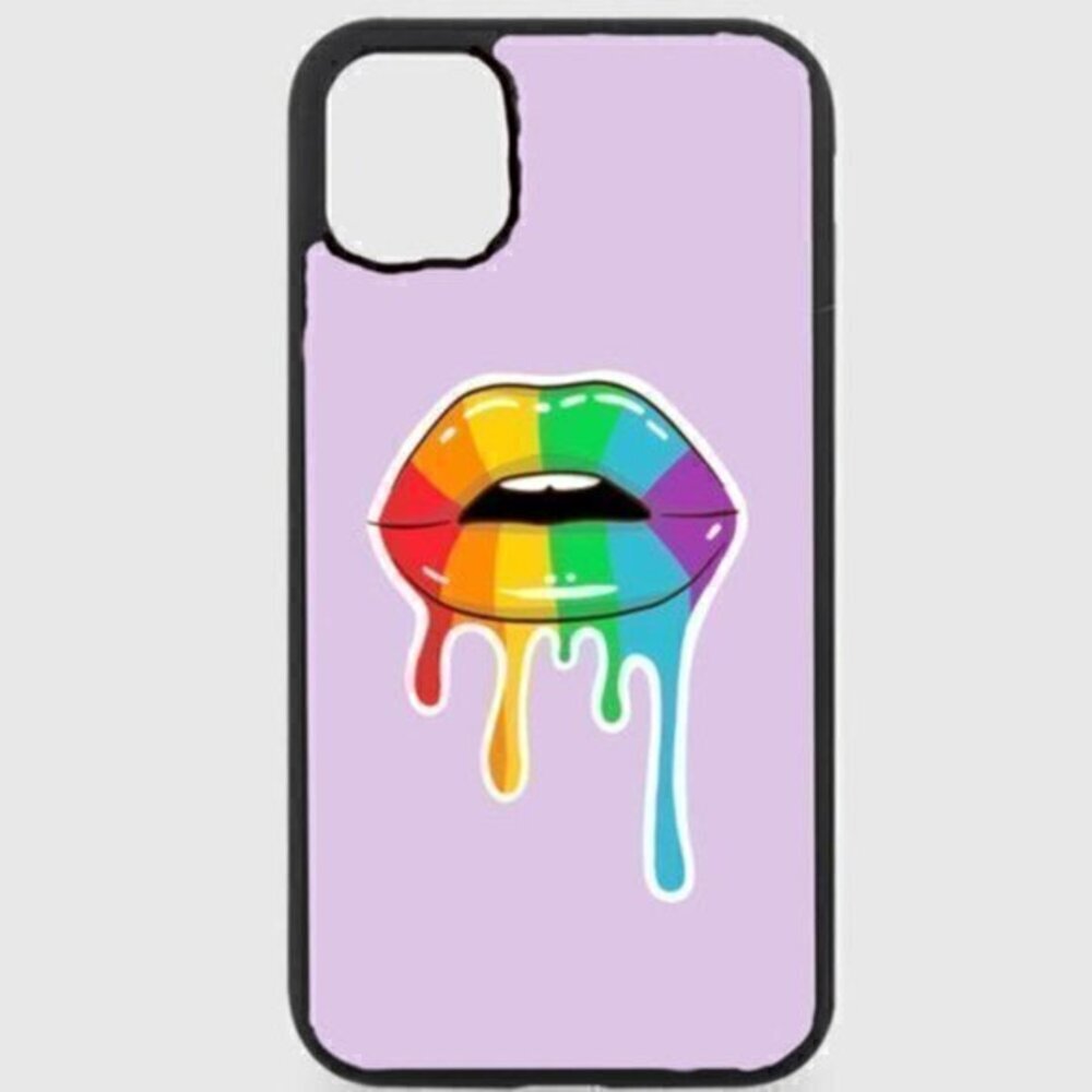 PURPLE pride Lipstick phone case
